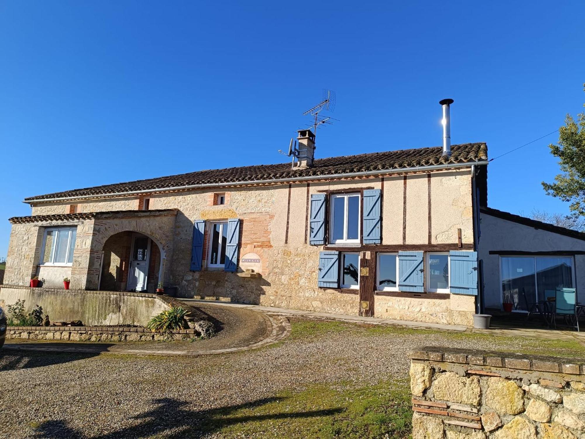 Maison D'Hotes La Fezendes Miradoux Buitenkant foto